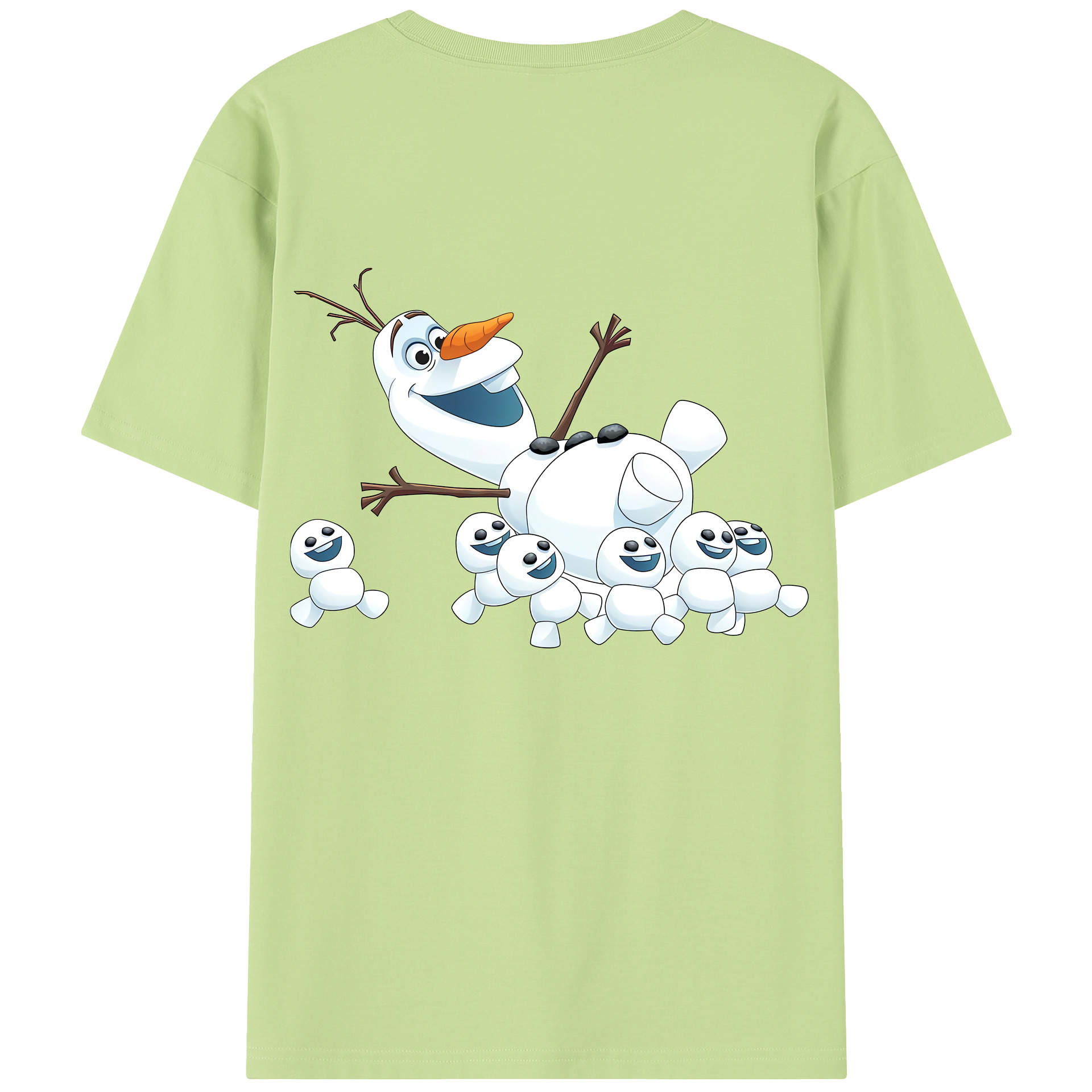（画像用） アナと雪の女王 アンナ エルサ Frozen Anna Elsa 綿100％半袖Tシャツ（背面プリント）